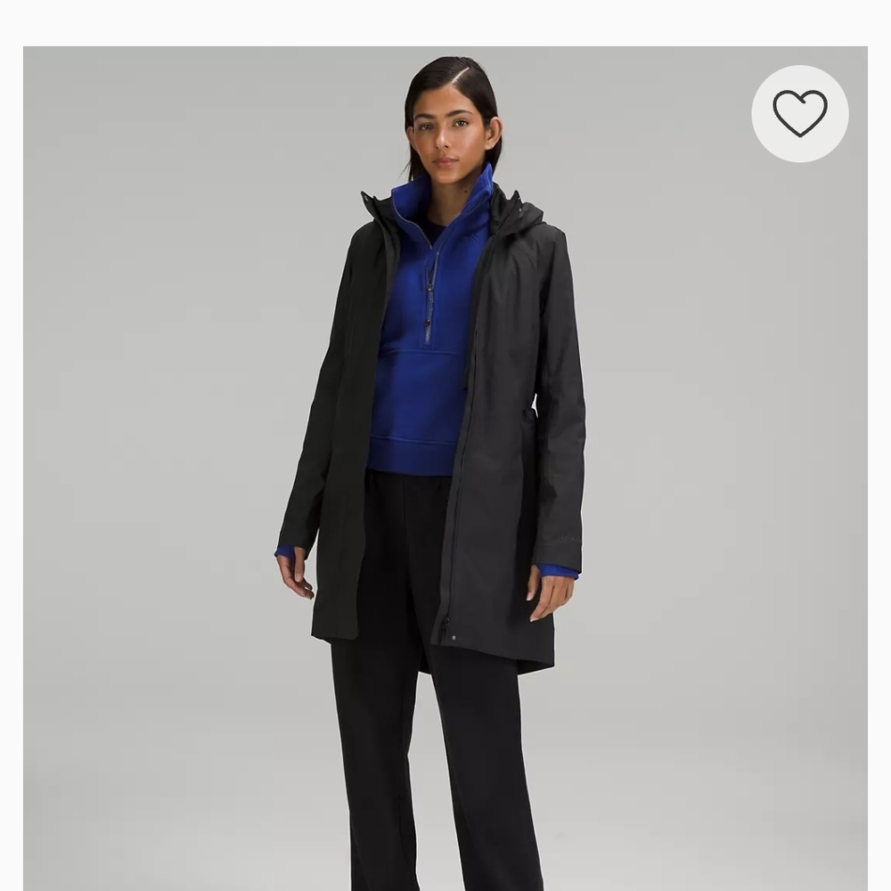 Women's Lululemon Insulated Rain Jacket BLUE